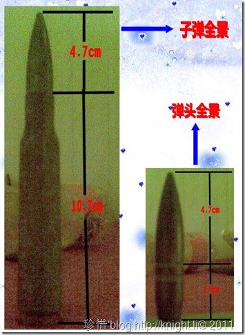 子弹尺寸